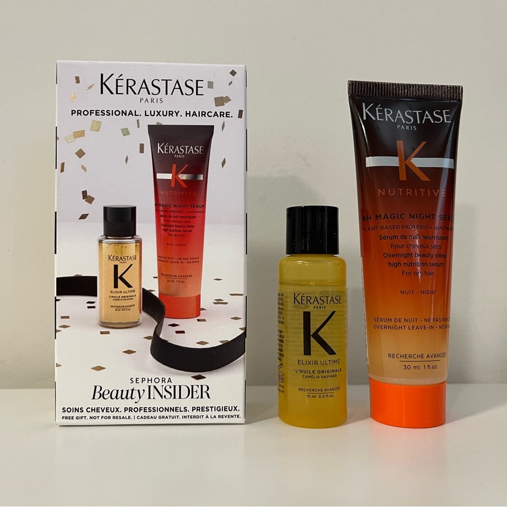 Kerastase 8H Night Serum & Hair Oil Sephora Beauty Insider Birthday Gift…
